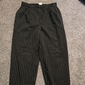 Worthington Women's Black Pinstripe Trousers